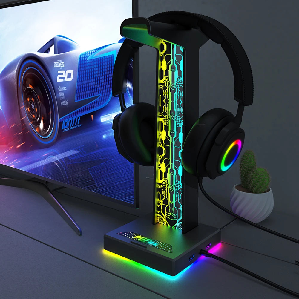 RGB Gaming Headphone Stand