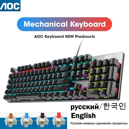 GK410 Metal Panel Mechanical Keyboard