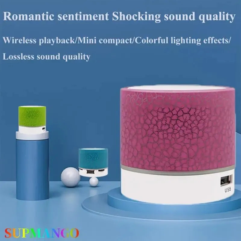 Audio A9 Dazzling Crack LED Wireless Bluetooth Subwoofer Speake